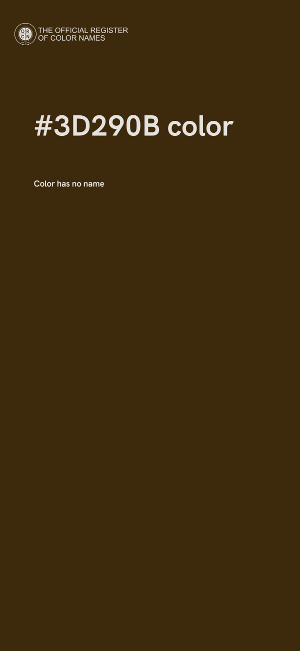 #3D290B color image