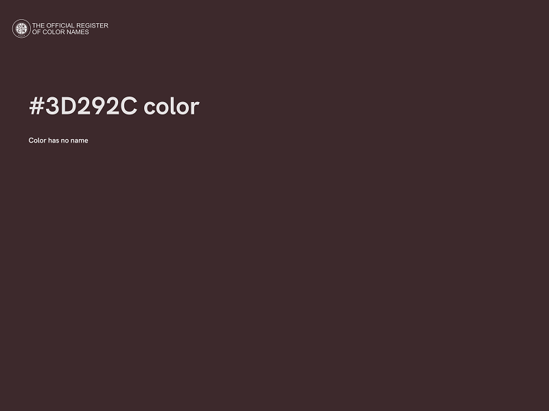 #3D292C color image