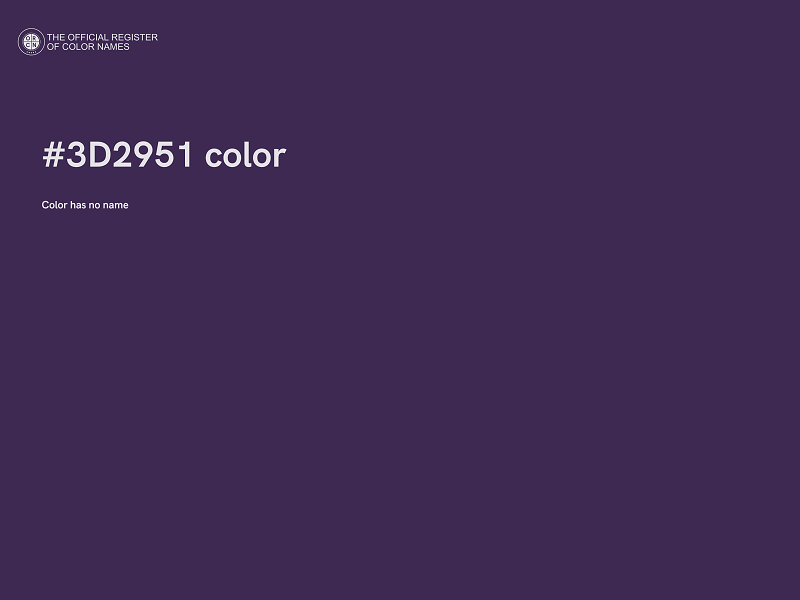 #3D2951 color image