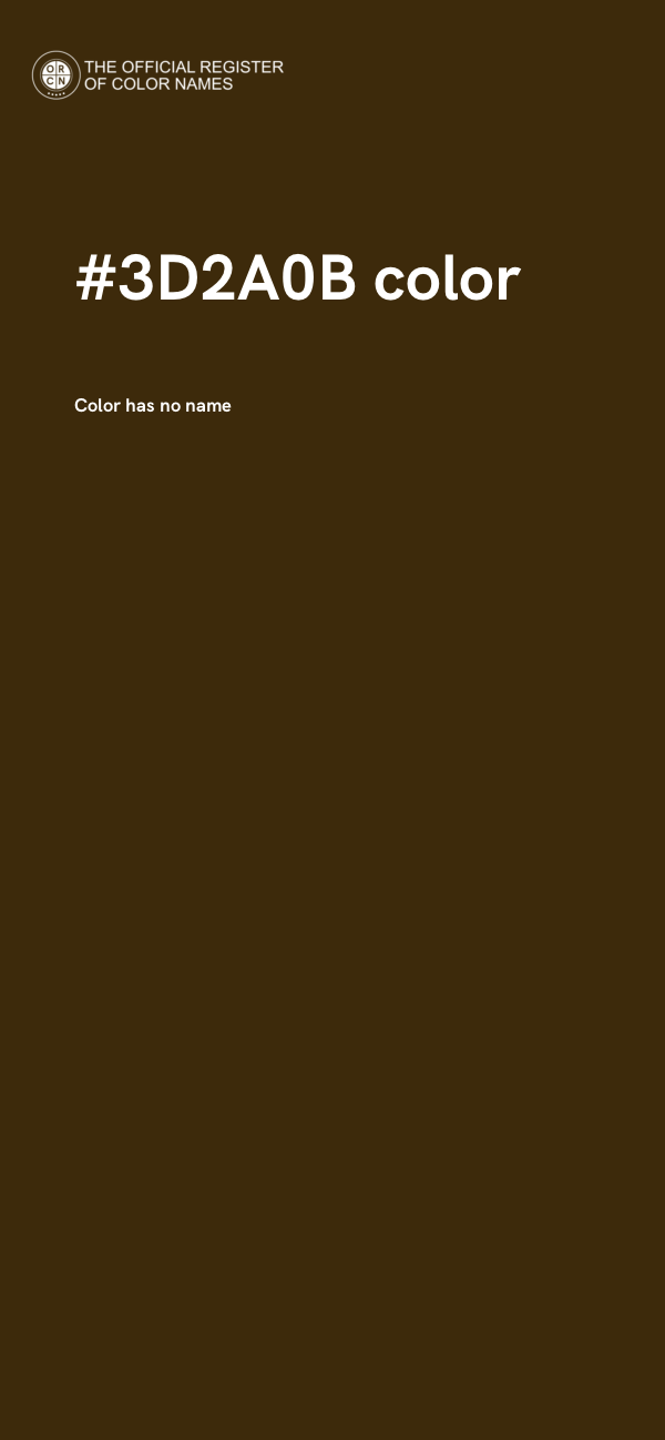 #3D2A0B color image