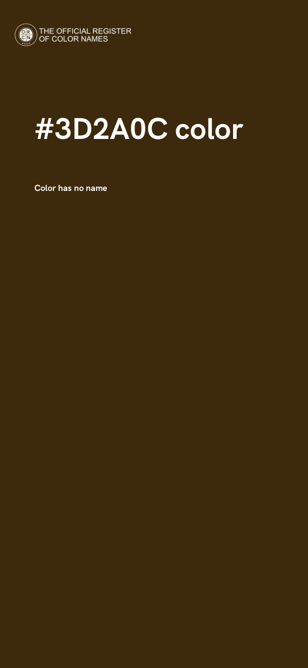 #3D2A0C color image