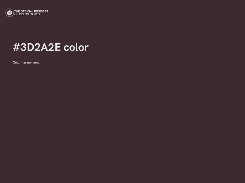 #3D2A2E color image
