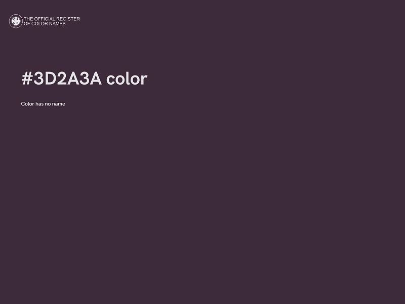 #3D2A3A color image