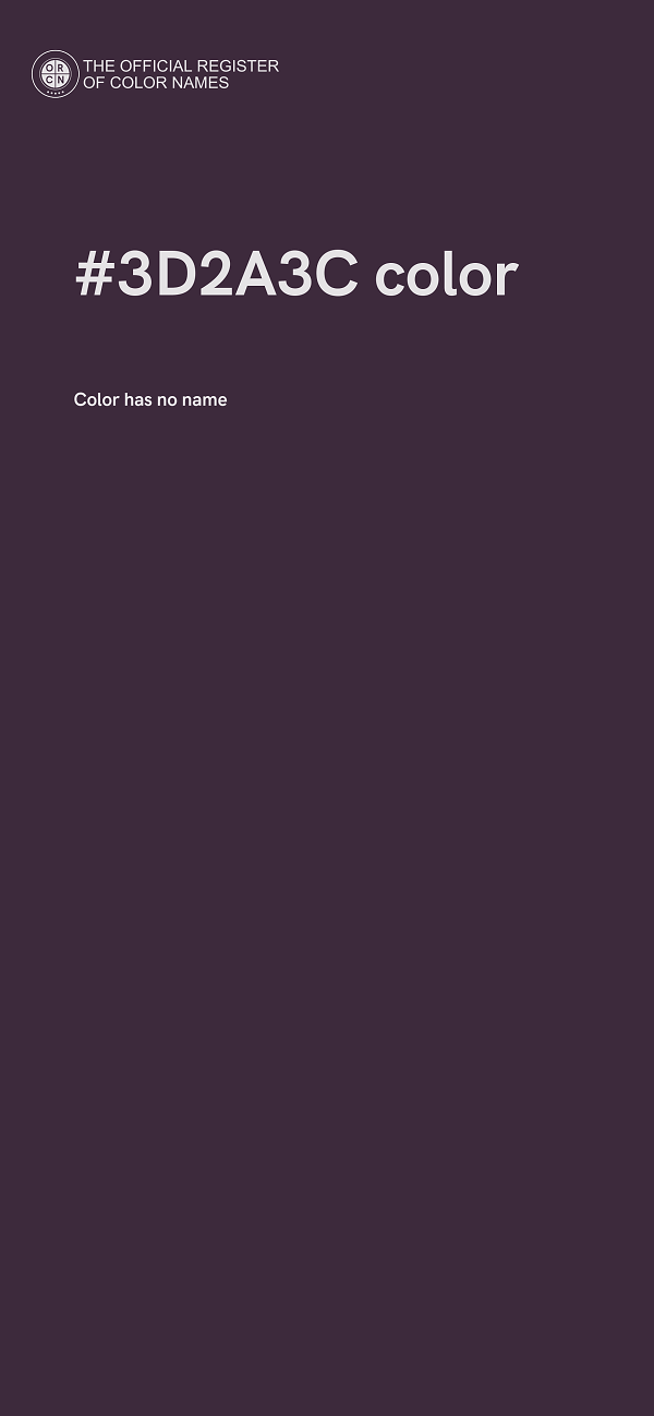 #3D2A3C color image