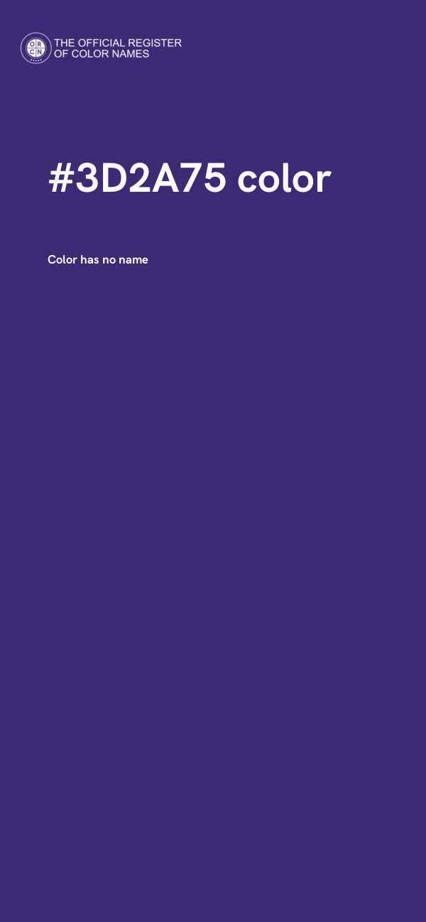 #3D2A75 color image