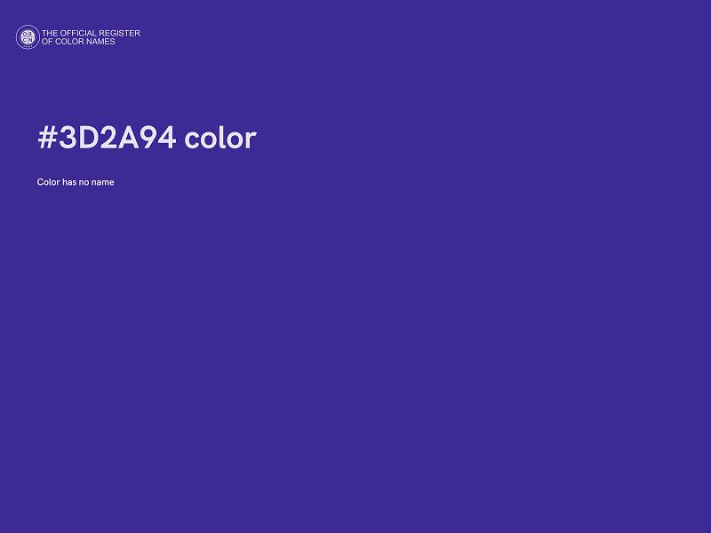 #3D2A94 color image