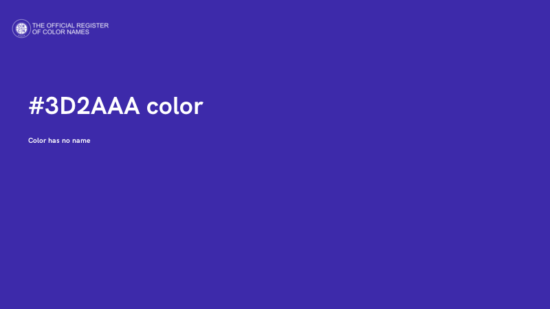 #3D2AAA color image