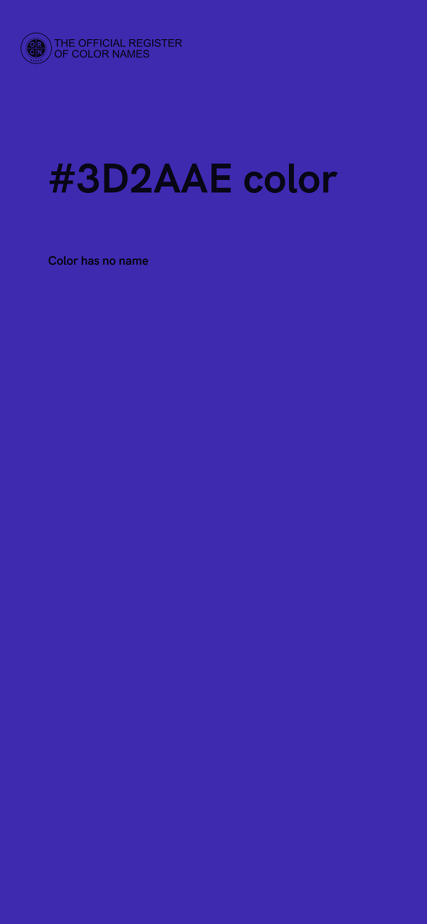 #3D2AAE color image