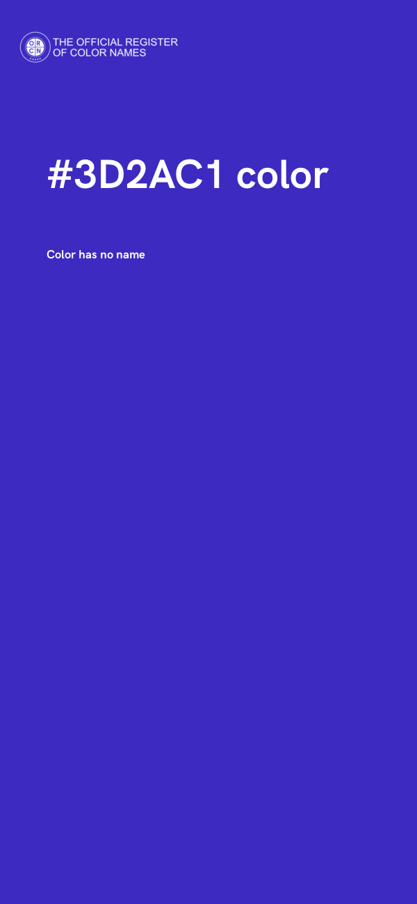 #3D2AC1 color image