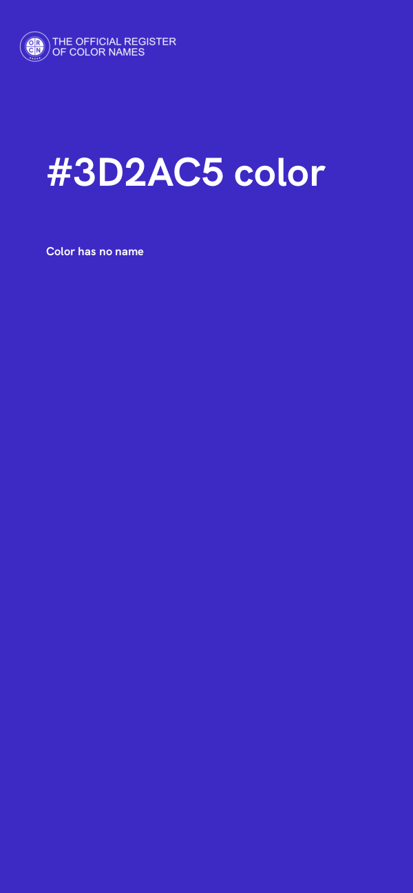 #3D2AC5 color image