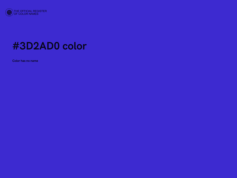 #3D2AD0 color image