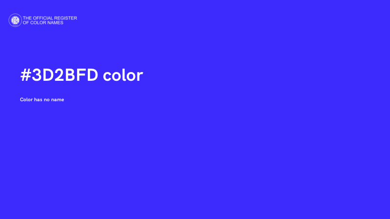 #3D2BFD color image