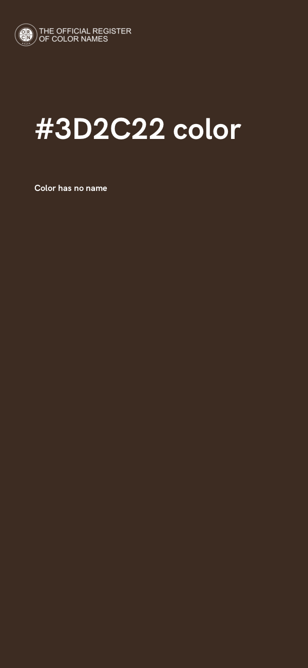 #3D2C22 color image