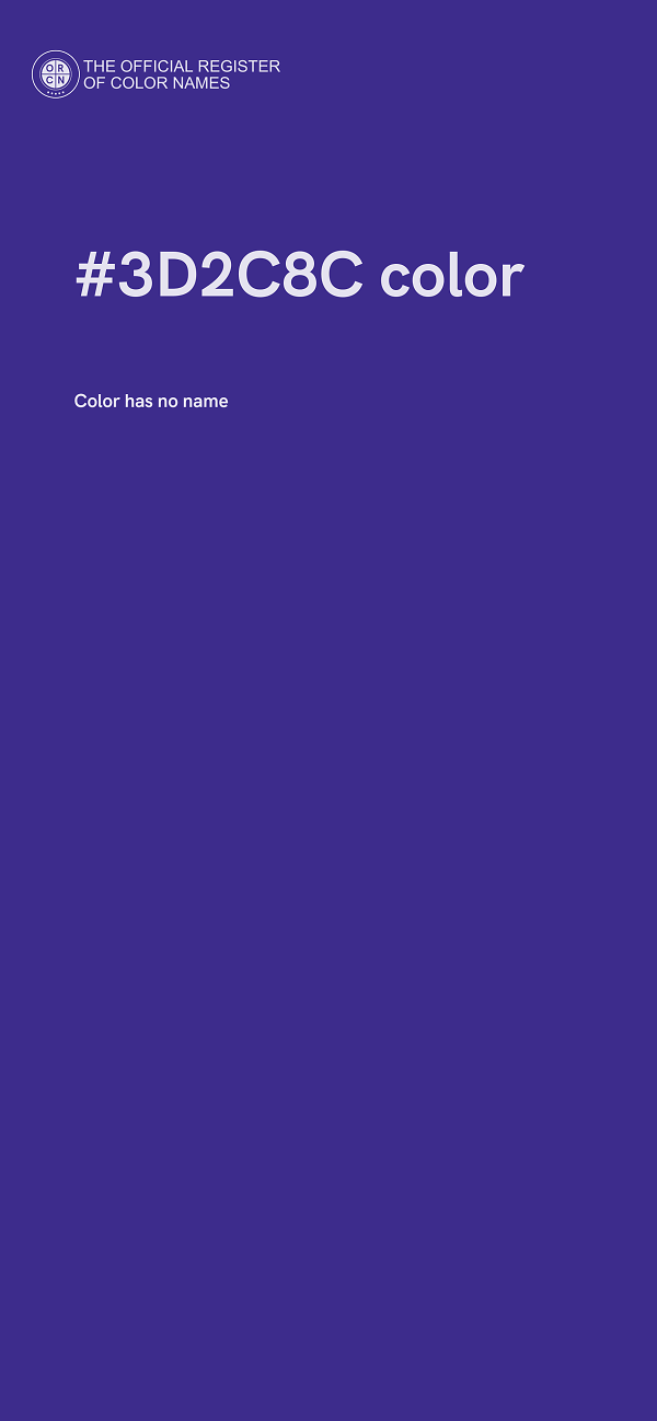 #3D2C8C color image
