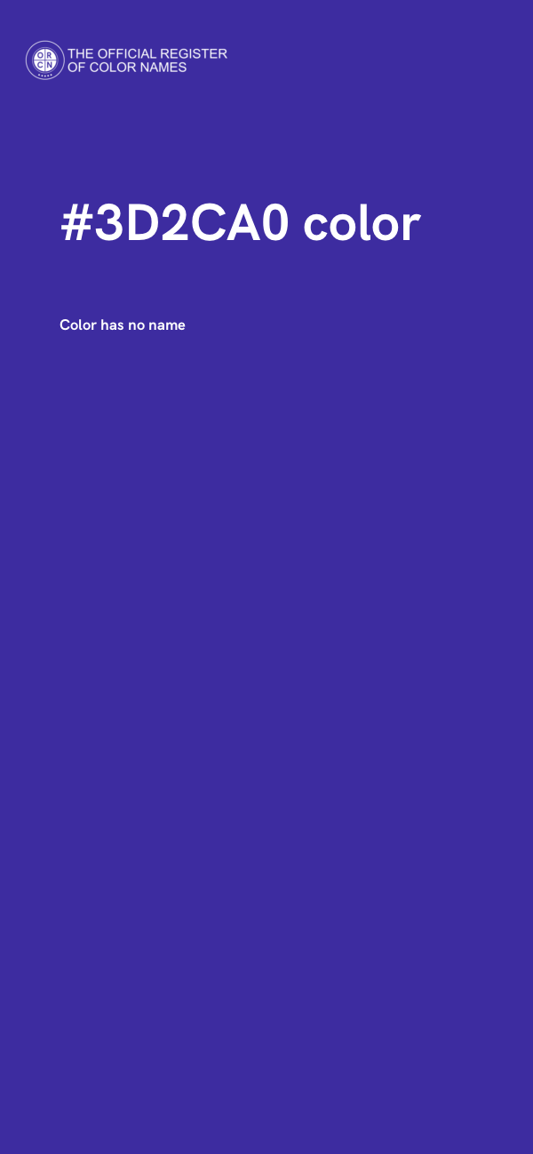 #3D2CA0 color image