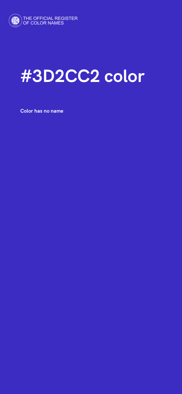 #3D2CC2 color image