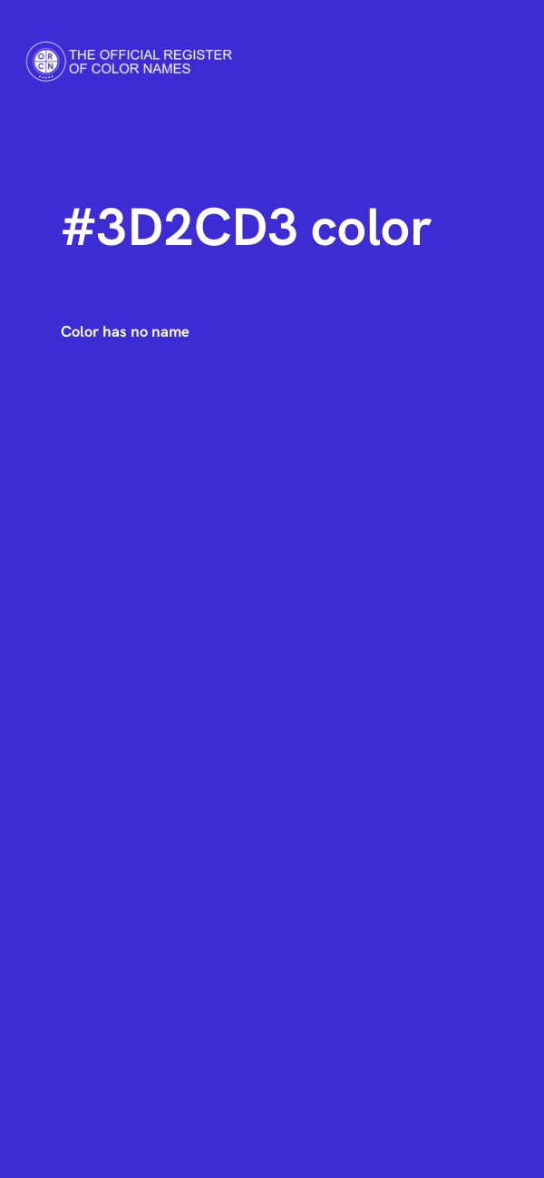 #3D2CD3 color image