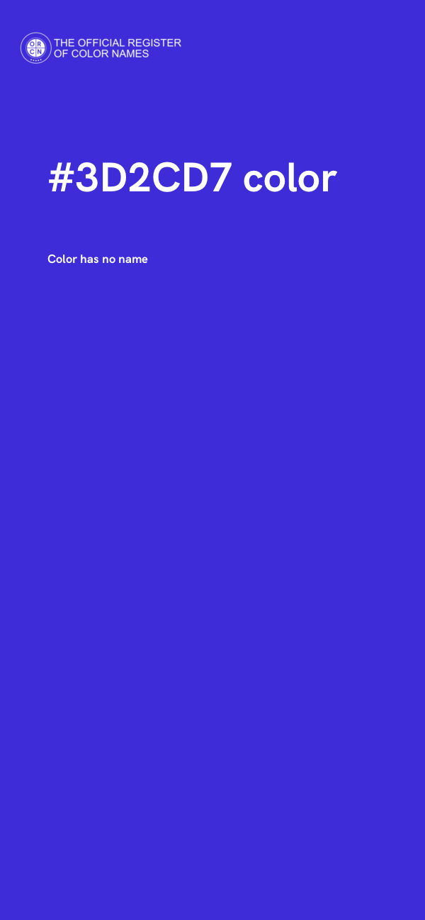 #3D2CD7 color image