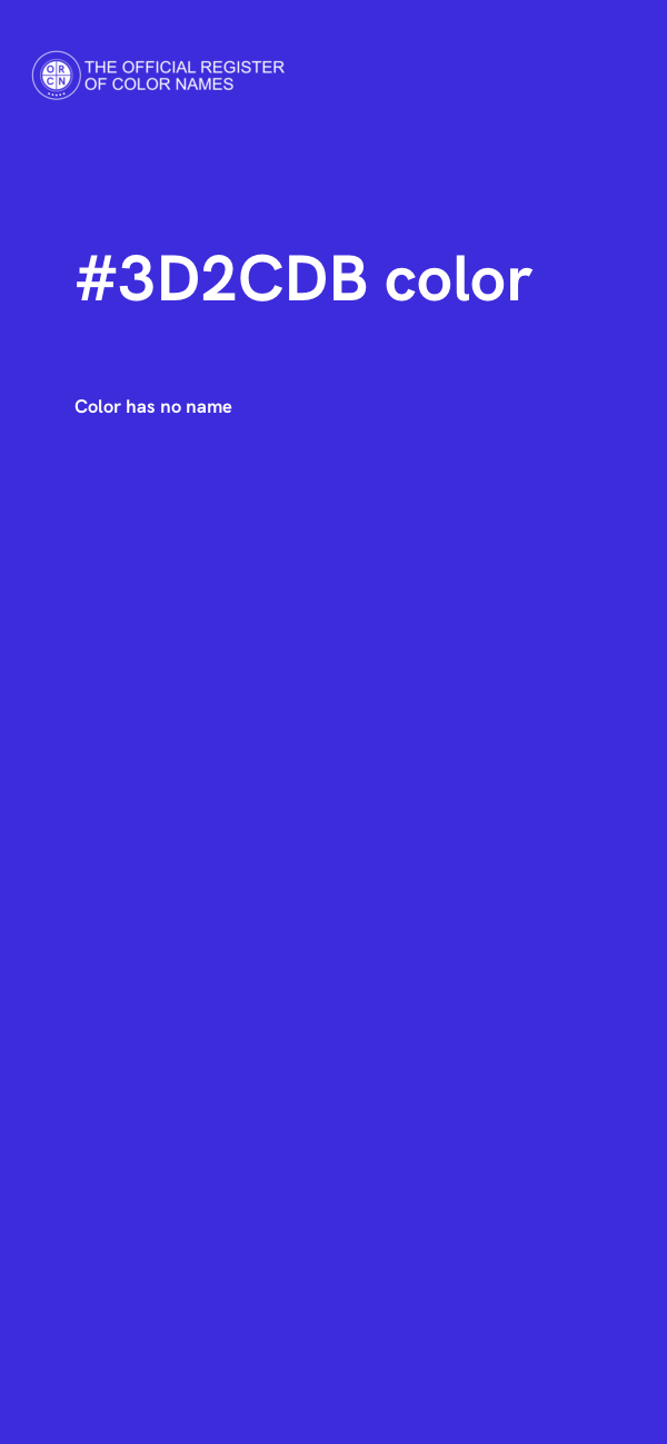 #3D2CDB color image