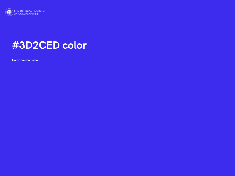 #3D2CED color image