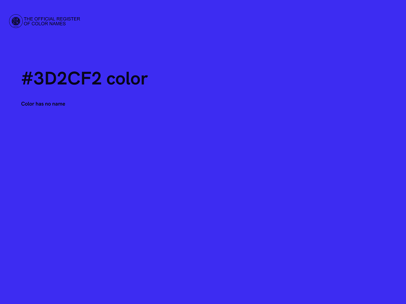 #3D2CF2 color image