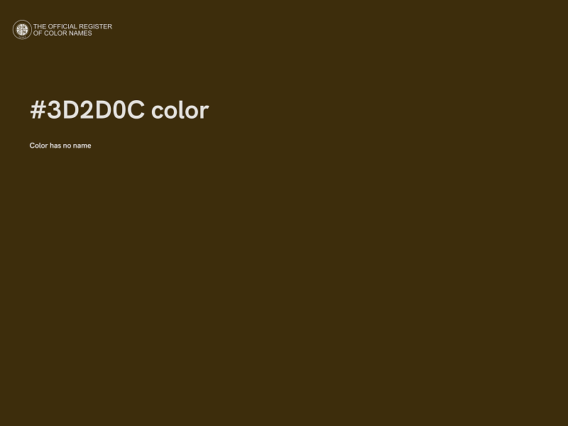 #3D2D0C color image