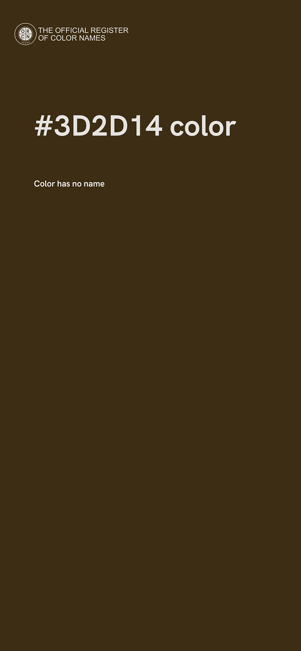 #3D2D14 color image