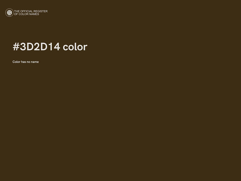 #3D2D14 color image
