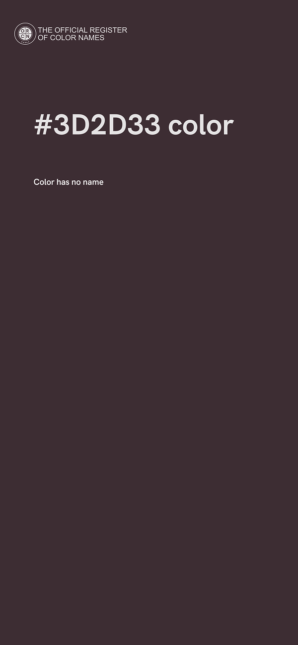 #3D2D33 color image