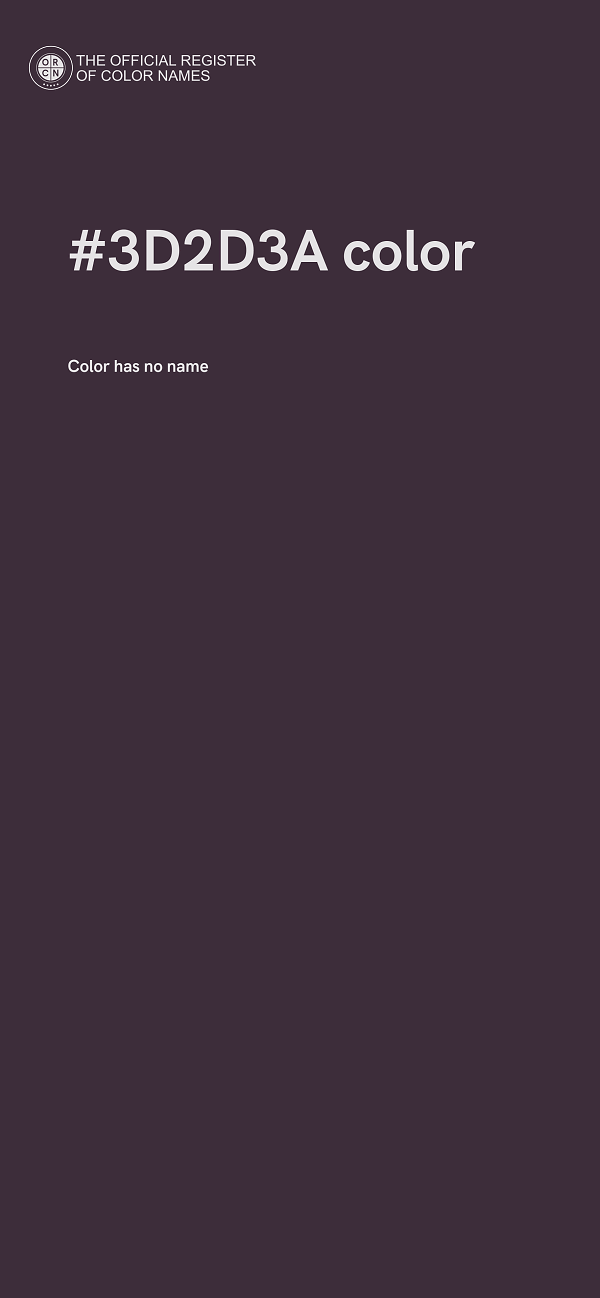 #3D2D3A color image