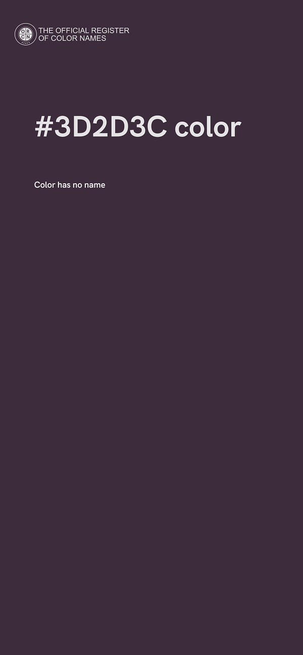 #3D2D3C color image