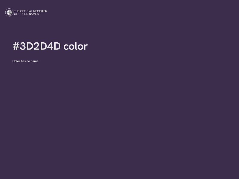 #3D2D4D color image