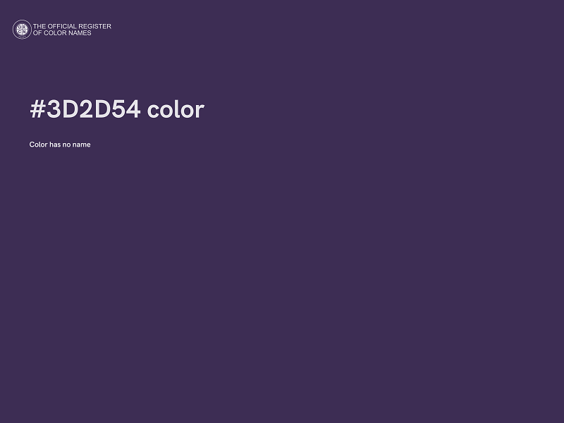 #3D2D54 color image