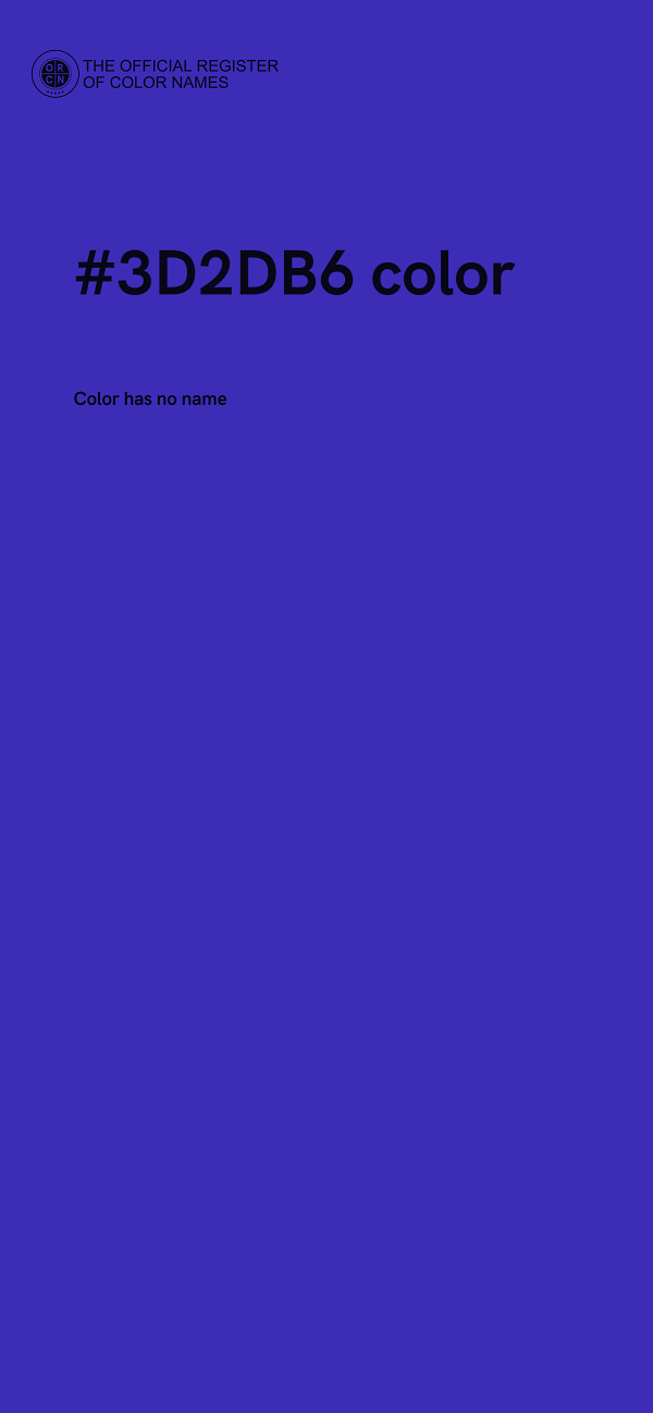 #3D2DB6 color image