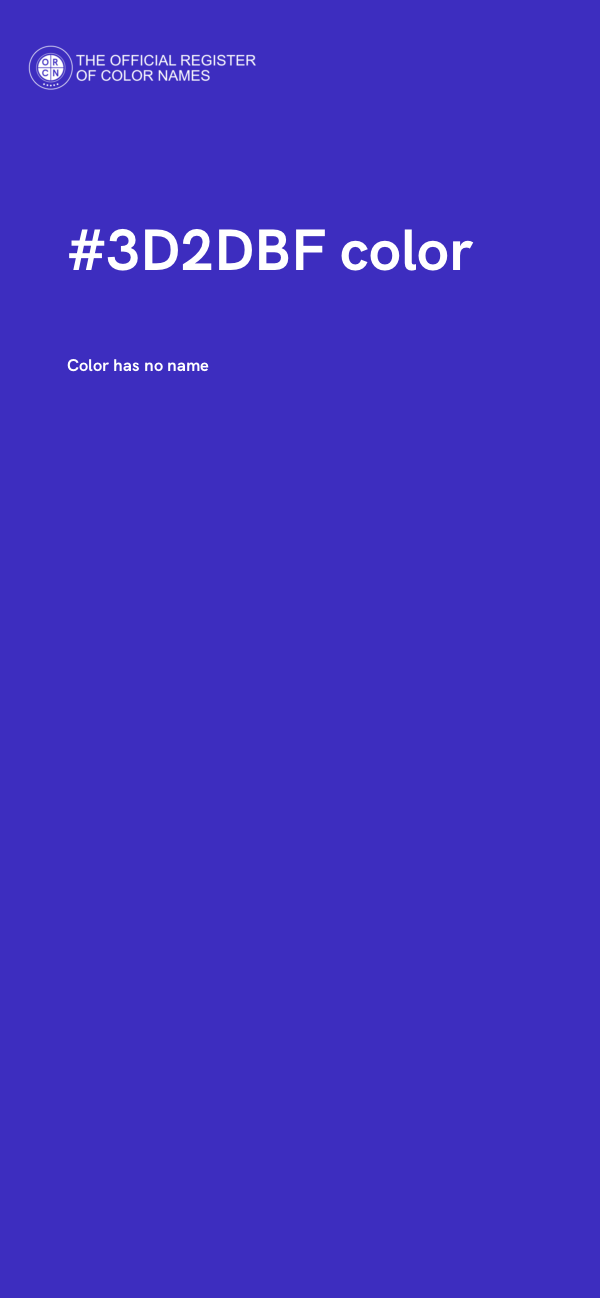 #3D2DBF color image
