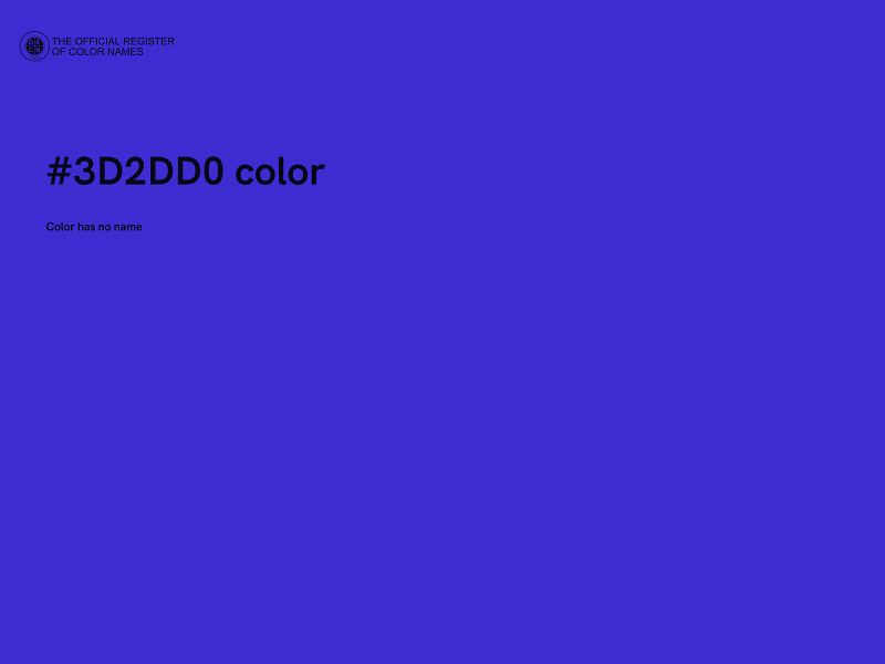 #3D2DD0 color image