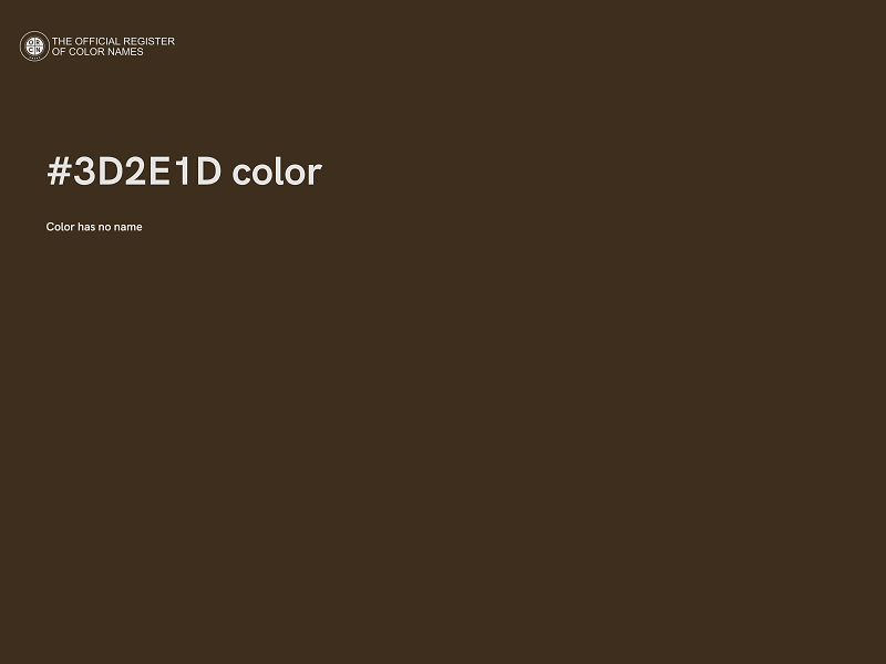 #3D2E1D color image