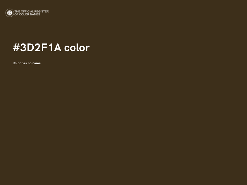#3D2F1A color image