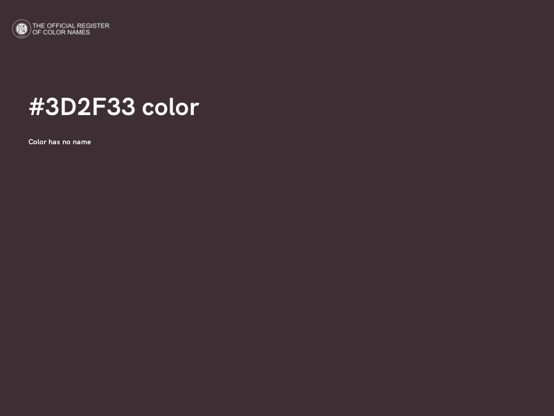 #3D2F33 color image