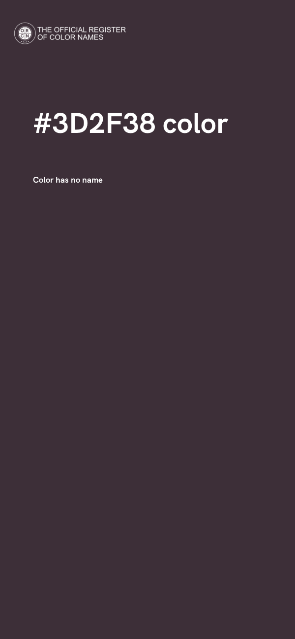 #3D2F38 color image