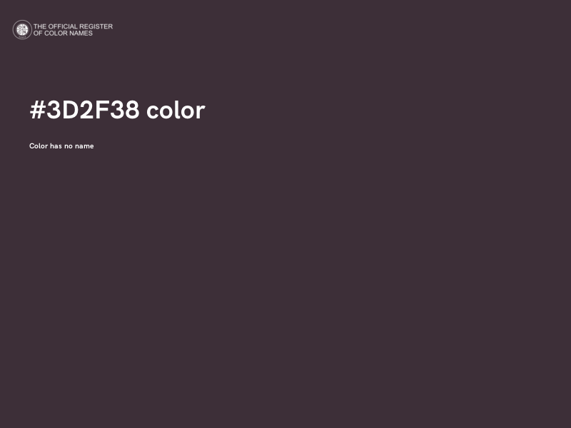 #3D2F38 color image