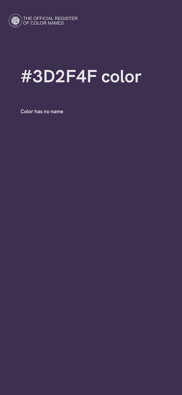 #3D2F4F color image