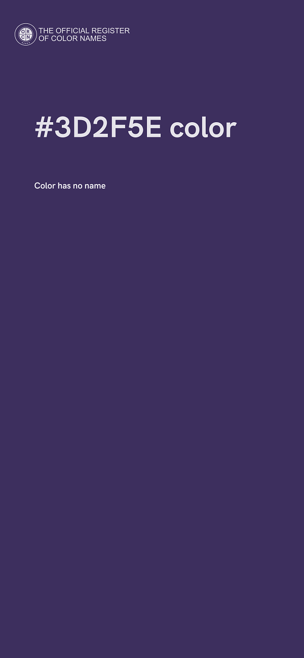 #3D2F5E color image