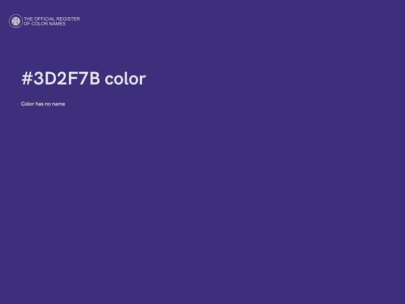 #3D2F7B color image