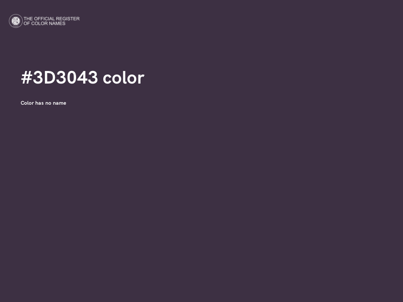 #3D3043 color image