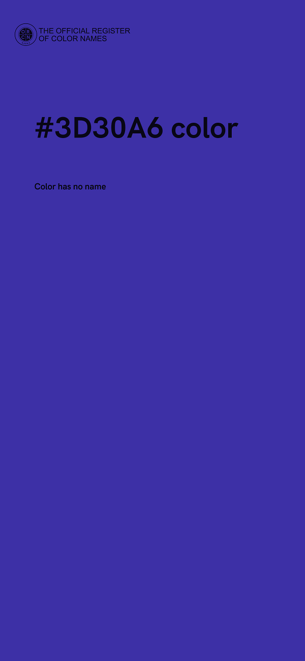 #3D30A6 color image