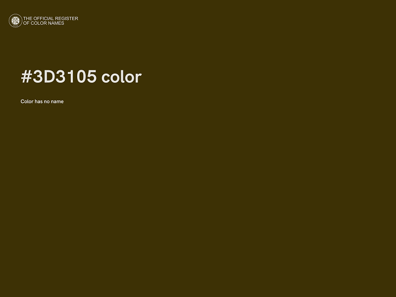 #3D3105 color image