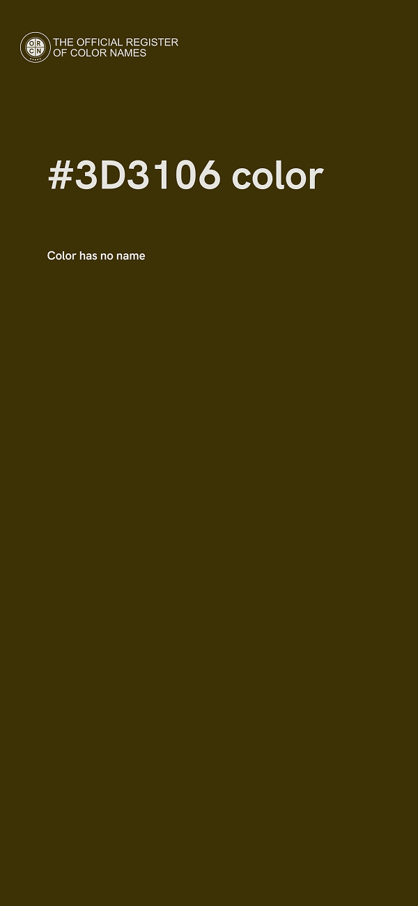 #3D3106 color image