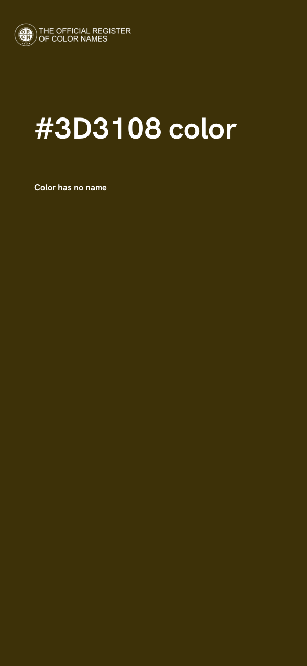#3D3108 color image