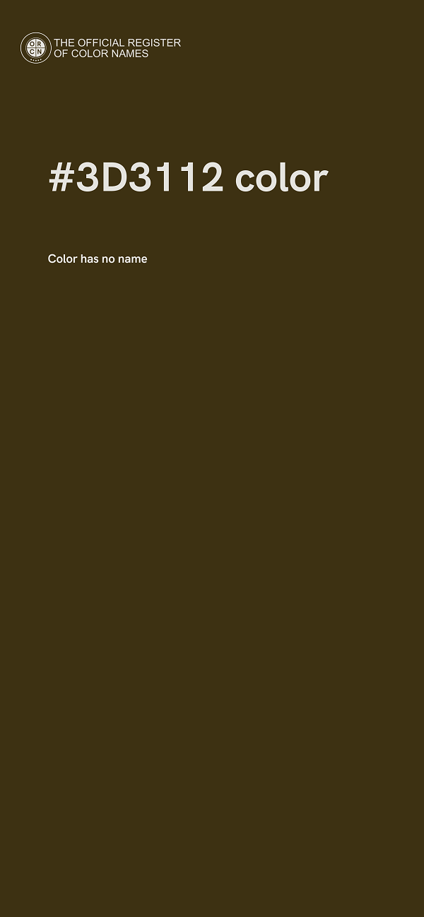 #3D3112 color image